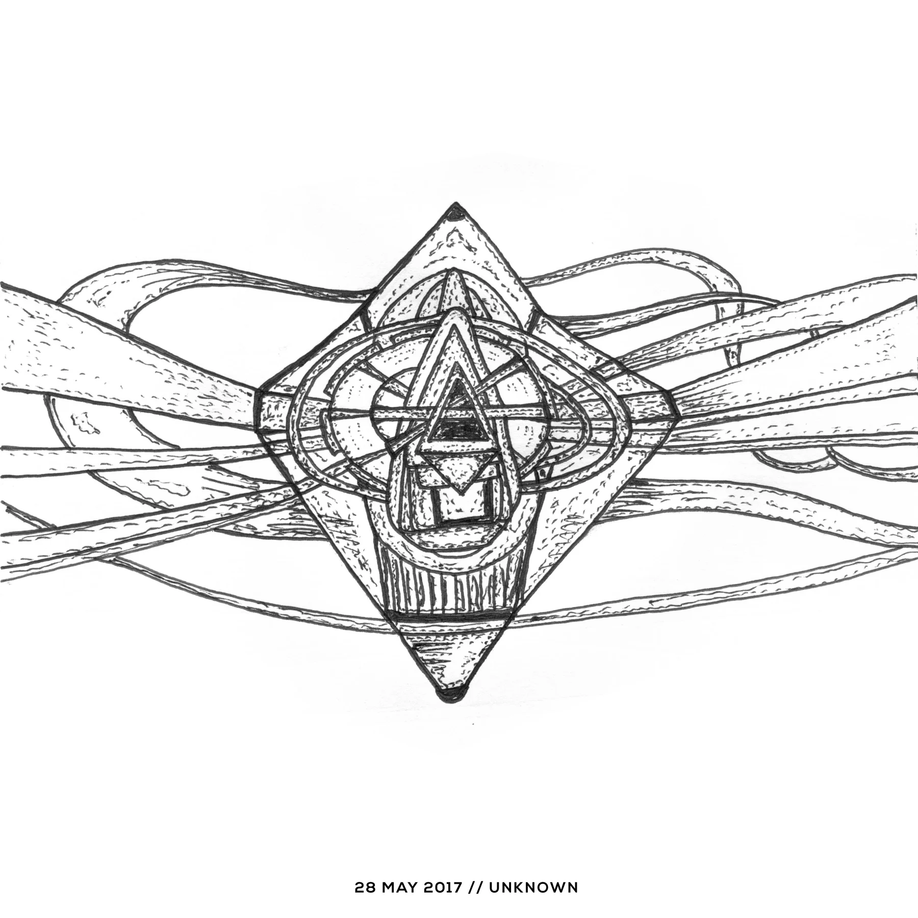 Ink drawing — untitled, 28 May 2017
