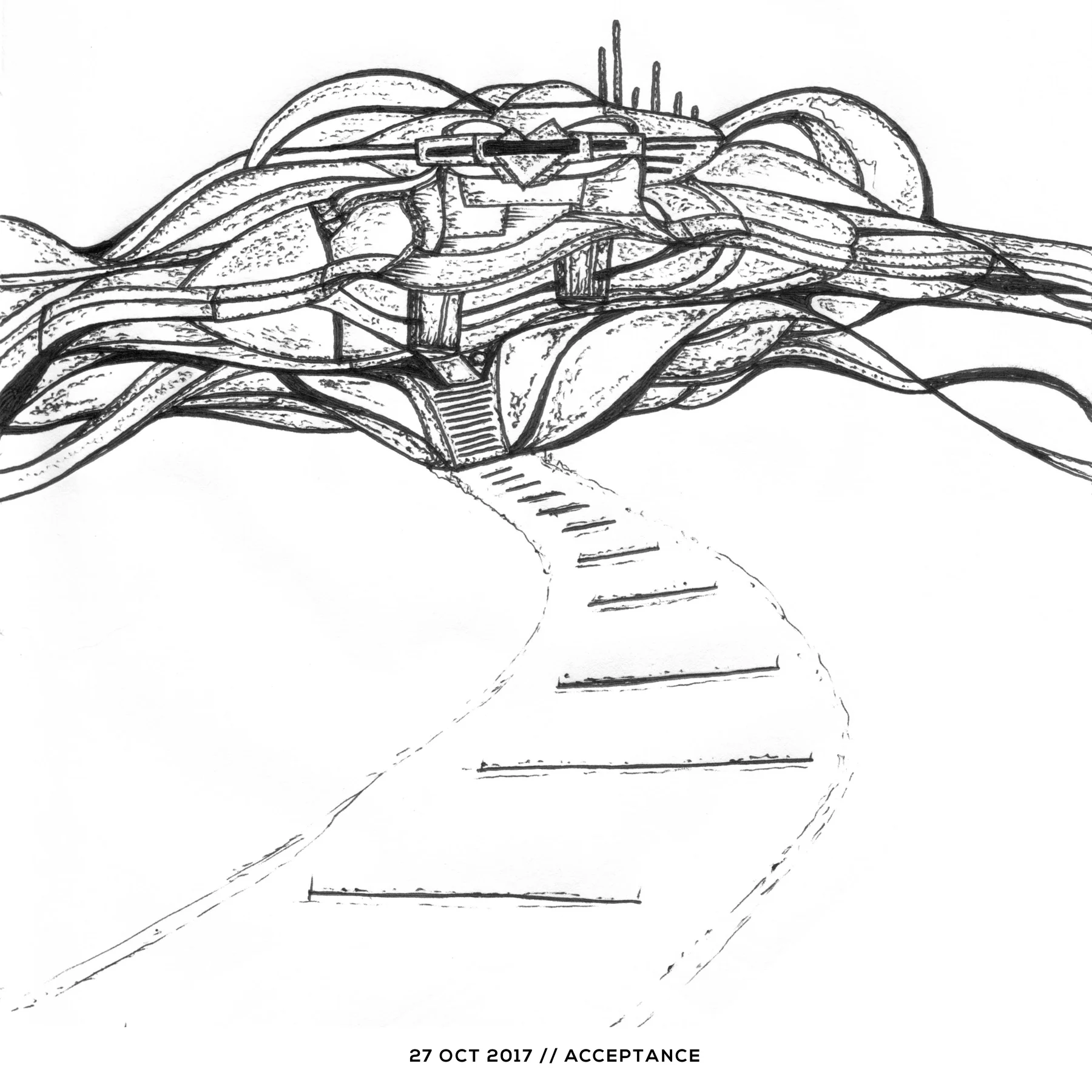 Ink drawing — acceptance, 27 October 2017